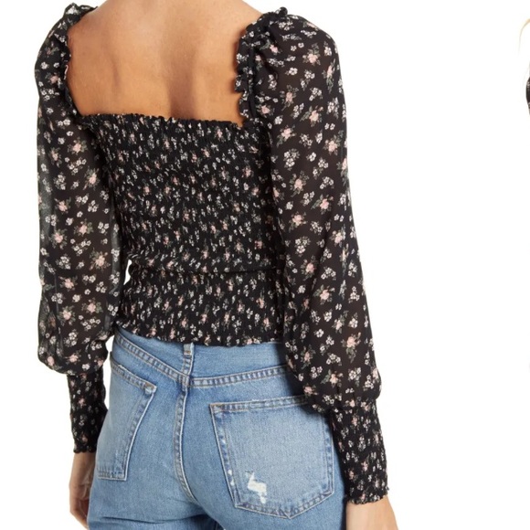 NWT Reformation Pinto Smocked Top - Picture 3 of 7